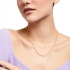 Thumbnail Image 1 of 2.1mm Dorica Singapore Chain Necklace in Solid 14K Two-Tone Gold - 18"