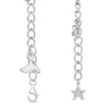 Thumbnail Image 1 of Marilyn Monroe™ Collection 0.23 CT. T.W. Diamond Assortment Charm Bracelet in Sterling Silver - 7.5"