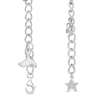 Thumbnail Image 2 of Marilyn Monroe™ Collection 0.23 CT. T.W. Diamond Assortment Charm Bracelet in Sterling Silver - 7.5"