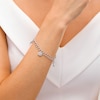 Thumbnail Image 3 of Marilyn Monroe™ Collection 0.23 CT. T.W. Diamond Assortment Charm Bracelet in Sterling Silver - 7.5"