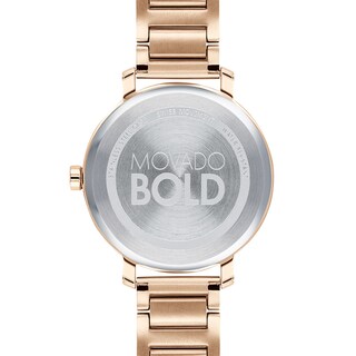 Ladies' Movado Bold® Evolution Crystal Accent Rose-Tone Watch (Model: 3600650)
