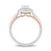 Enchanted Disney Snow White 0.69 CT. T.W. Diamond Frame Engagement Ring in 14K Two-Tone Gold