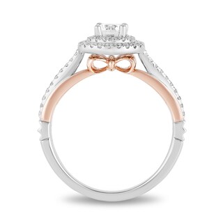 Enchanted Disney Snow White 0.69 CT. T.W. Diamond Frame Engagement Ring in 14K Two-Tone Gold