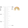 Thumbnail Image 2 of Child's Multi-Colour Enamel Rainbow Stud Earrings in 10K Gold