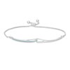 Thumbnail Image 1 of Love + Be Loved Blue Topaz Loop Bolo Bracelet in Sterling Silver - 9.5"