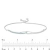 Thumbnail Image 2 of Love + Be Loved Blue Topaz Loop Bolo Bracelet in Sterling Silver - 9.5"