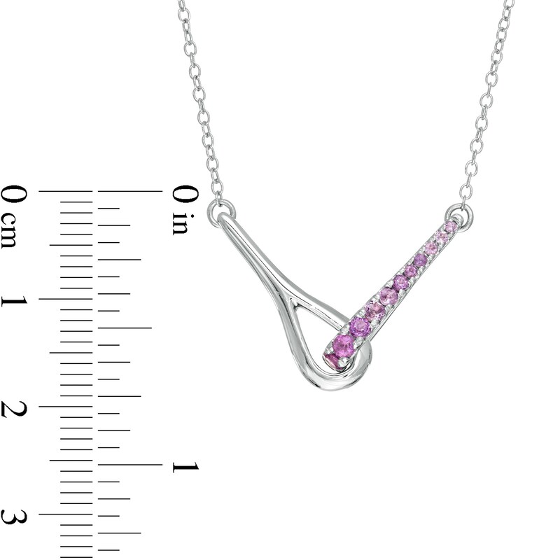 Love + Be Loved Amethyst Loop Necklace in Sterling Silver