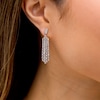 Thumbnail Image 2 of Marilyn Monroe™ Collection 0.95 CT. T.W. Diamond Chandelier Drop Earrings in 10K White Gold