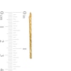 Diamond-Cut Oval Hoop Earrings in 10K Gold