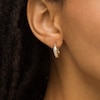 Thumbnail Image 2 of Diamond-Cut Hoop Earrings in 10K Gold