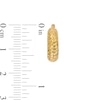 Thumbnail Image 3 of Diamond-Cut Hoop Earrings in 10K Gold
