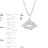 Thumbnail Image 1 of Marilyn Monroe™ Collection 0.13 CT. T.W. Diamond Lips Pendant in Sterling Silver