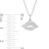 Thumbnail Image 2 of Marilyn Monroe™ Collection 0.13 CT. T.W. Diamond Lips Pendant in Sterling Silver