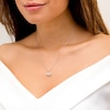 Thumbnail Image 3 of Marilyn Monroe™ Collection 0.13 CT. T.W. Diamond Lips Pendant in Sterling Silver