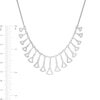 Thumbnail Image 2 of Marilyn Monroe™ Collection 1.45 CT. T.W. Diamond Dangle Necklace in 10K White Gold
