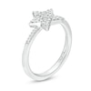 Thumbnail Image 2 of Marilyn Monroe™ Collection 0.15 T. T.W. Diamond Star Ring in Sterling Silver