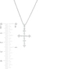 Thumbnail Image 2 of Diamond Accent Alternating Large and Small Cross Pendant in Sterling Silver