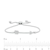 Thumbnail Image 3 of 0.04 CT. T.W. Diamond Arrow Bolo Bracelet in Sterling Silver - 9.5"