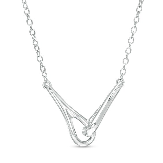Love + Be Loved Loop Necklace in Sterling Silver