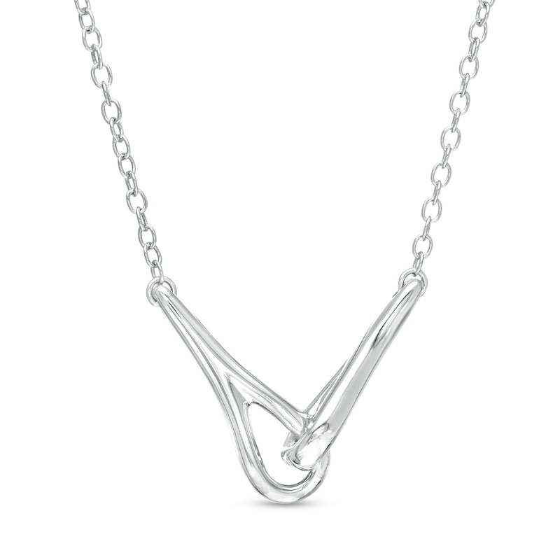Love + Be Loved Loop Necklace in Sterling Silver