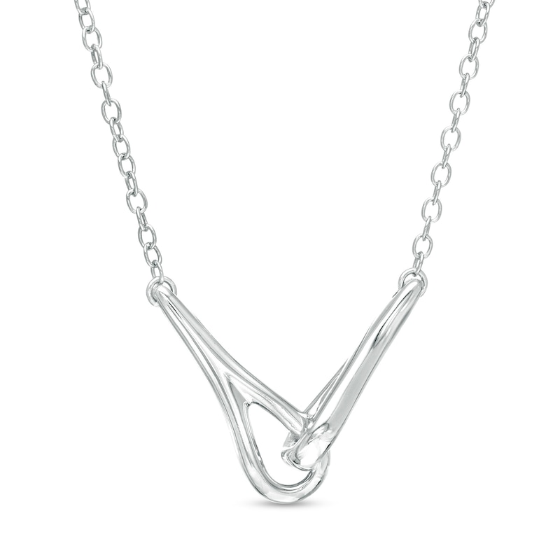 Main Image 1 of Love + Be Loved Loop Necklace in Sterling Silver