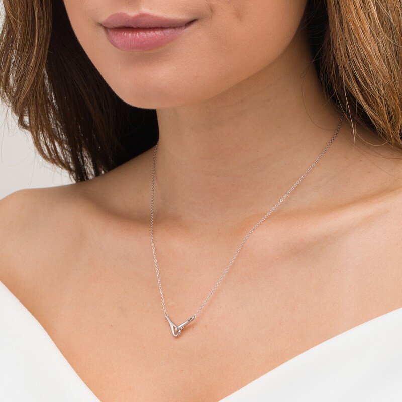 Love + Be Loved Loop Necklace in Sterling Silver