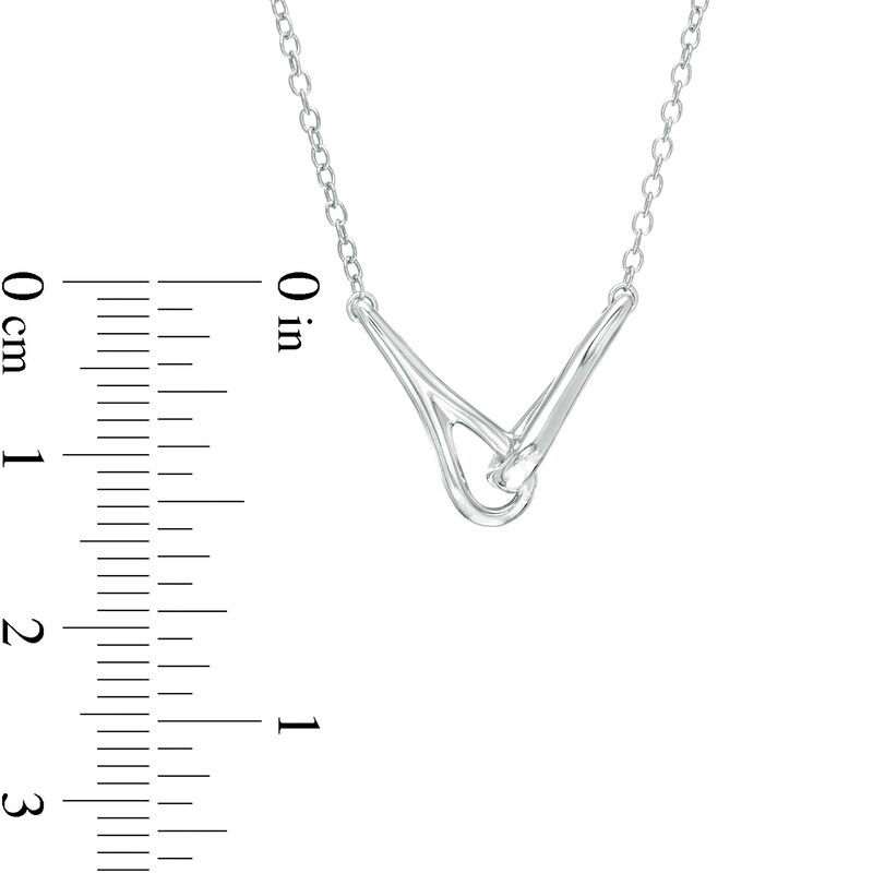 Love + Be Loved Loop Necklace in Sterling Silver