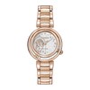 Thumbnail Image 0 of Ladies' Citizen Eco-Drive® Disney Belle Diamond Accent Rose-Tone Watch with Mother-of-Pearl Dial (Model: EM0823-58D)