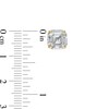 Thumbnail Image 3 of Asscher-Cut Cubic Zirconia Solitaire Stud Earrings in 10K Gold