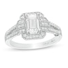 Thumbnail Image 1 of Marilyn Monroe™ Collection 0.69 CT. T.W. Emerald-Cut Diamond Art Deco Vintage-Style Engagement Ring in 14K White Gold