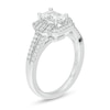 Thumbnail Image 2 of Marilyn Monroe™ Collection 0.69 CT. T.W. Emerald-Cut Diamond Art Deco Vintage-Style Engagement Ring in 14K White Gold
