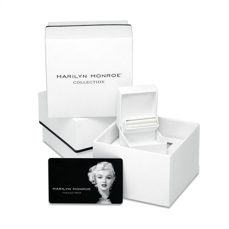 Main Image 4 of Marilyn Monroe™ Collection 0.95 CT. T.W. Emerald-Cut Diamond Frame Engagement Ring in 14K White Gold