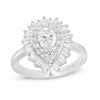 Thumbnail Image 1 of Marilyn Monroe™ Collection 1.45 CT. T.W. Pear-Shaped Diamond Frame Engagement Ring in 14K White Gold