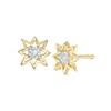 Thumbnail Image 1 of Diamond Accent Starburst Stud Earrings in 10K Gold