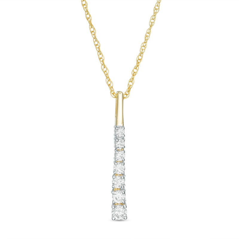 0.29 CT. T.W. Journey Diamond Pendant in 10K Gold|Peoples Jewellers