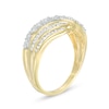 Thumbnail Image 2 of 0.23 CT. T.W. Diamond Wave Ring in 10K Gold