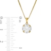 Thumbnail Image 2 of 1.00 CT. T.W. Certified Canadian Diamond Frame Pendant in 14K Gold (I/I2)