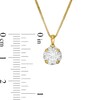 Thumbnail Image 3 of 1.00 CT. T.W. Certified Canadian Diamond Frame Pendant in 14K Gold (I/I2)