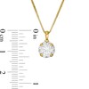 Thumbnail Image 2 of 1.00 CT. T.W. Certified Canadian Diamond Frame Pendant in 14K Gold (I/I2)