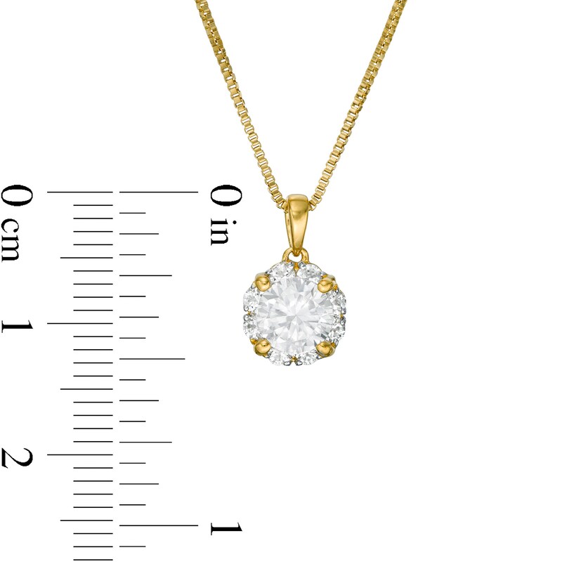 Main Image 3 of 1.00 CT. T.W. Certified Canadian Diamond Frame Pendant in 14K Gold (I/I2)