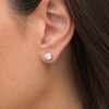 CT. T.W. Certified Canadian Diamond Frame Stud Earrings in 14K Gold (I/I2