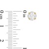 CT. T.W. Certified Canadian Diamond Frame Stud Earrings in 14K Gold (I/I2
