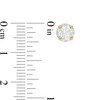 Thumbnail Image 2 of 1.00 CT. T.W. Certified Canadian Diamond Frame Stud Earrings in 14K Gold (I/I2)