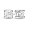Thumbnail Image 0 of 0.50 CT. T.W. Certified Canadian Princess-Cut Diamond Frame Stud Earrings in 14K White Gold (I/I2)