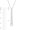 Thumbnail Image 2 of Marilyn Monroe™ Collection 0.95 CT. T.W. Journey Diamond Pendant in 10K White Gold