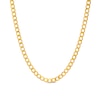 Thumbnail Image 0 of 3.0mm Diamond-Cut Curb Chain Necklace in Hollow 14K Gold - 22"