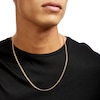 Thumbnail Image 2 of 3.4mm Diamond-Cut Curb Chain Necklace in Hollow 14K Gold - 24"