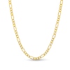 Thumbnail Image 0 of 3.4mm Diamond-Cut Figaro Chain Necklace in Hollow 10K Gold - 20"