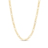 Thumbnail Image 0 of 3.3mm Diamond-Cut Hollow Figaro Chain Necklace in 10K Gold - 22"