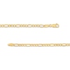 Thumbnail Image 2 of 3.3mm Diamond-Cut Hollow Figaro Chain Necklace in 10K Gold - 22"